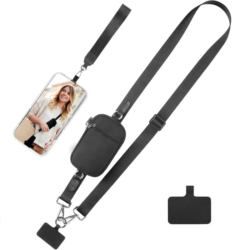 FlexiSecure Phone Wallet Strap – Adjust & Go with Confidence