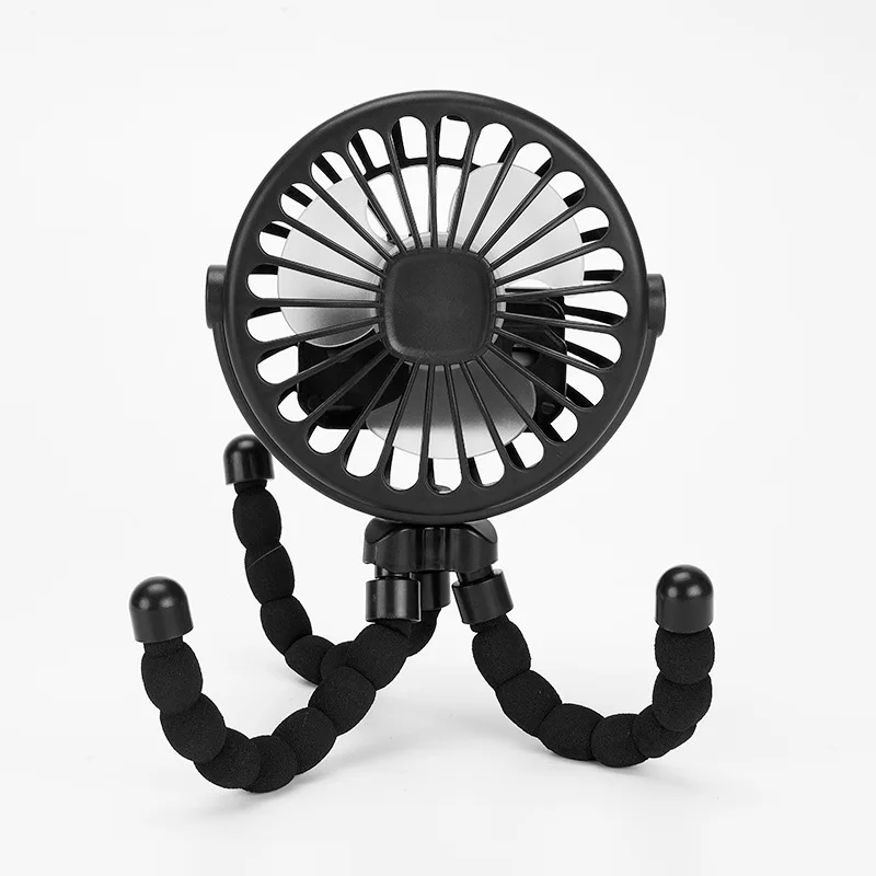 Mini Octopus Folding Fan – 5-in-1 Portable Silent Fan for Baby Stroller, Home & Travel - CartRare