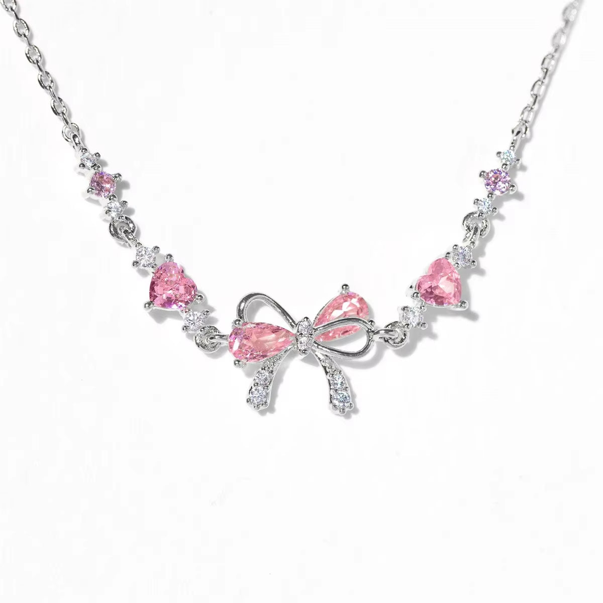 Elegant Zircon Bow Chain Bracelet for Women and Girls – Sweet, Shiny, Stylish Jewelry Gift - CartRare