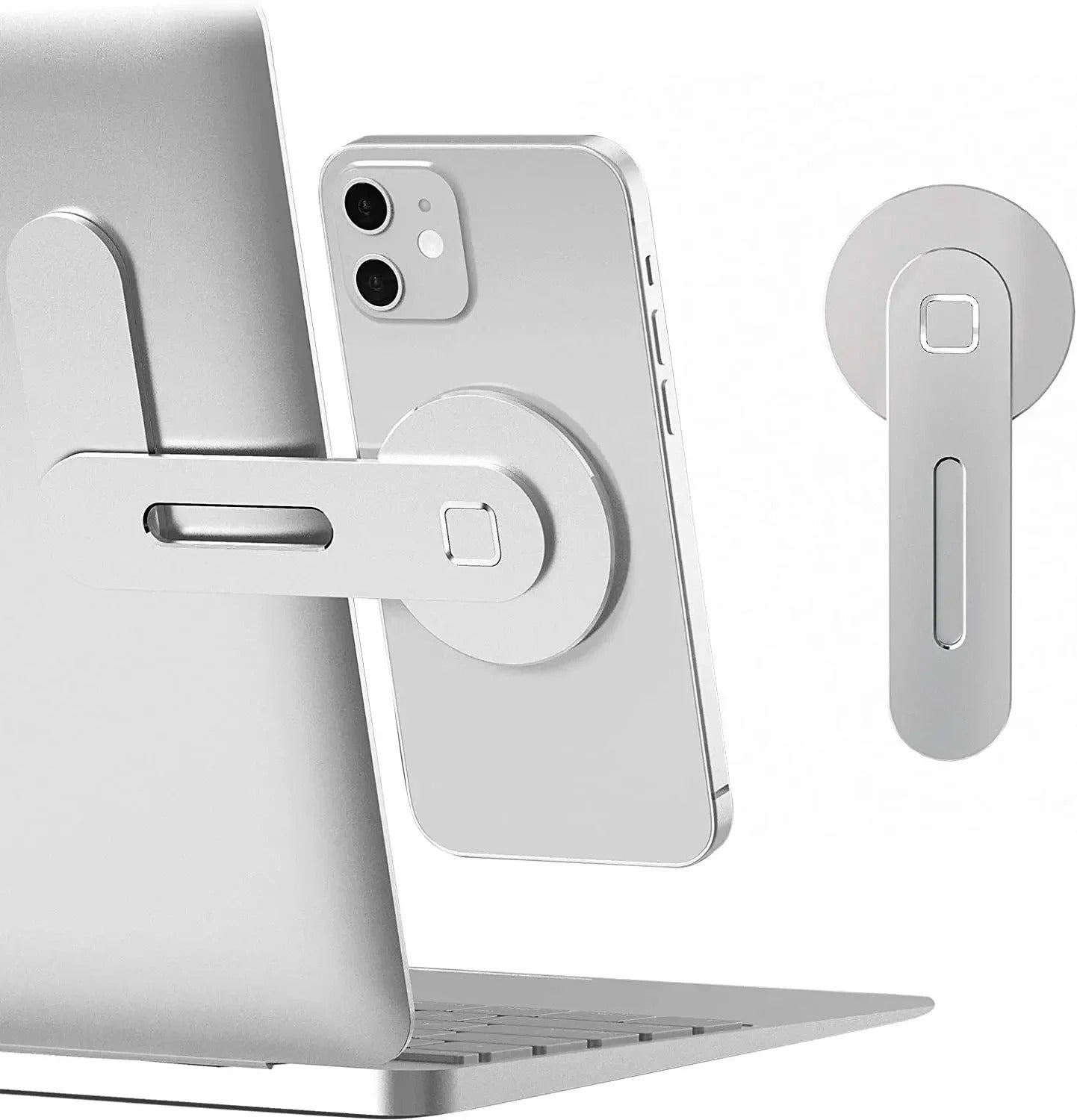 Foldable Magnetic Laptop Phone Holder – Aluminum Side Mount Clip - CartRare