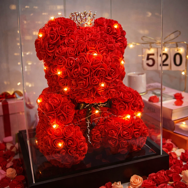 Luxury Eternal Rose Teddy Bear – Romantic Gift for Special Occasions