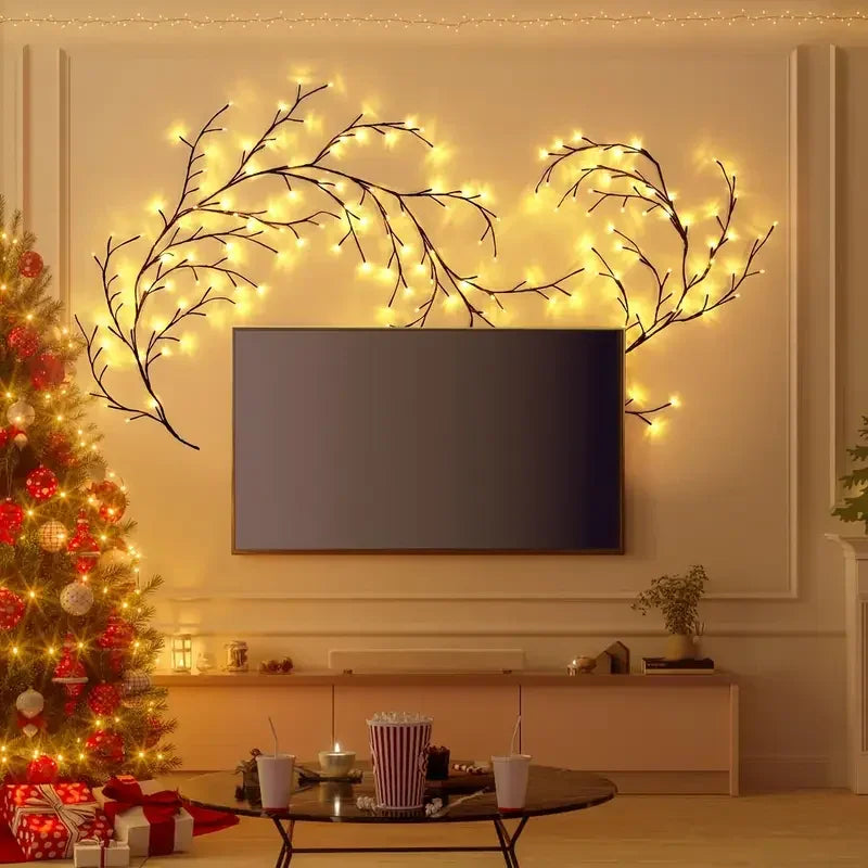 USB Powered 72LED/96LED Tree Branch Lamp – Willow Vine Lights for DIY Home & Festive Decoration - CartRare