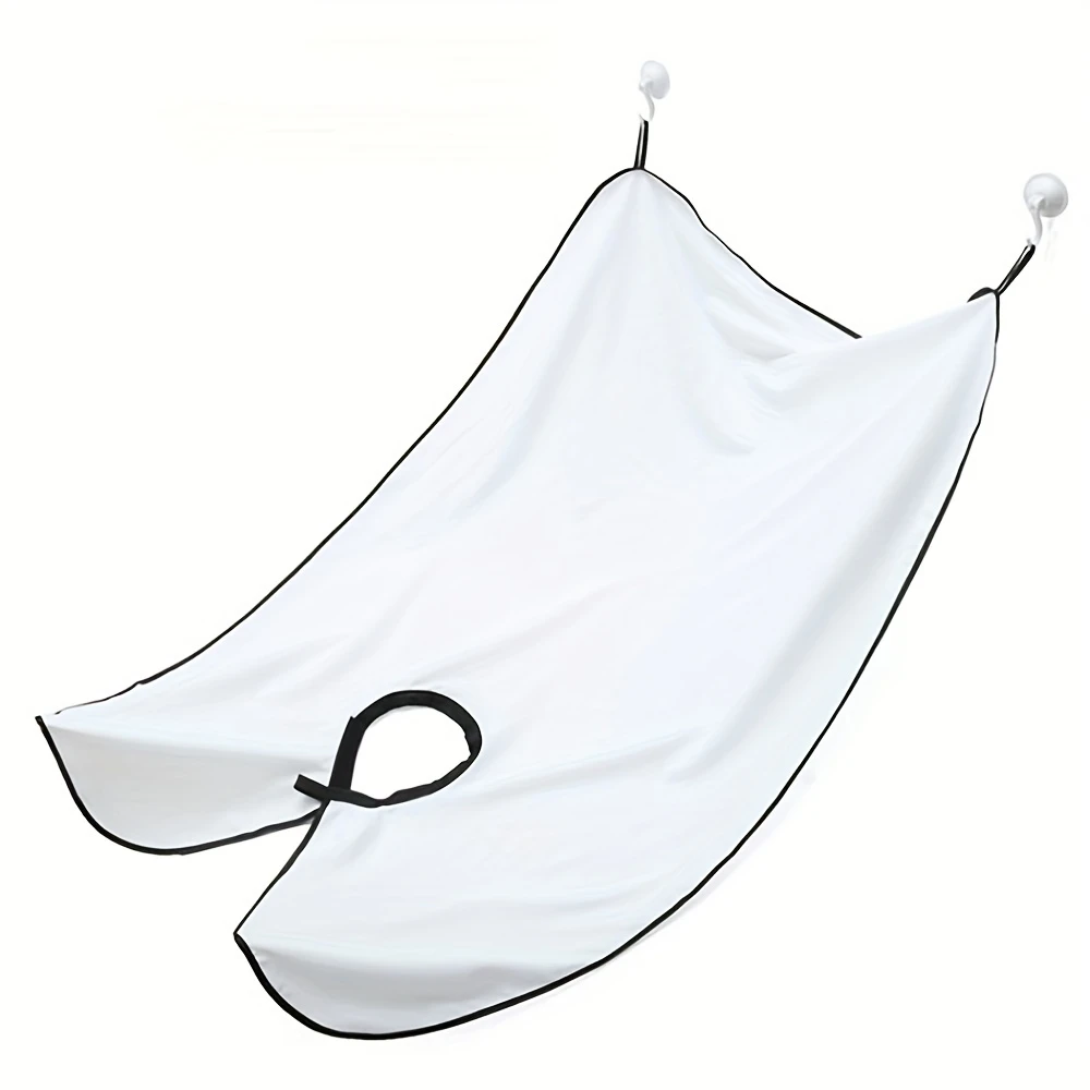Men's Beard Shaving Apron – Hair Catcher Bib & Shaving Organizer, Easy Bathroom Cleanup, Grooming Gift for Him - CartRare