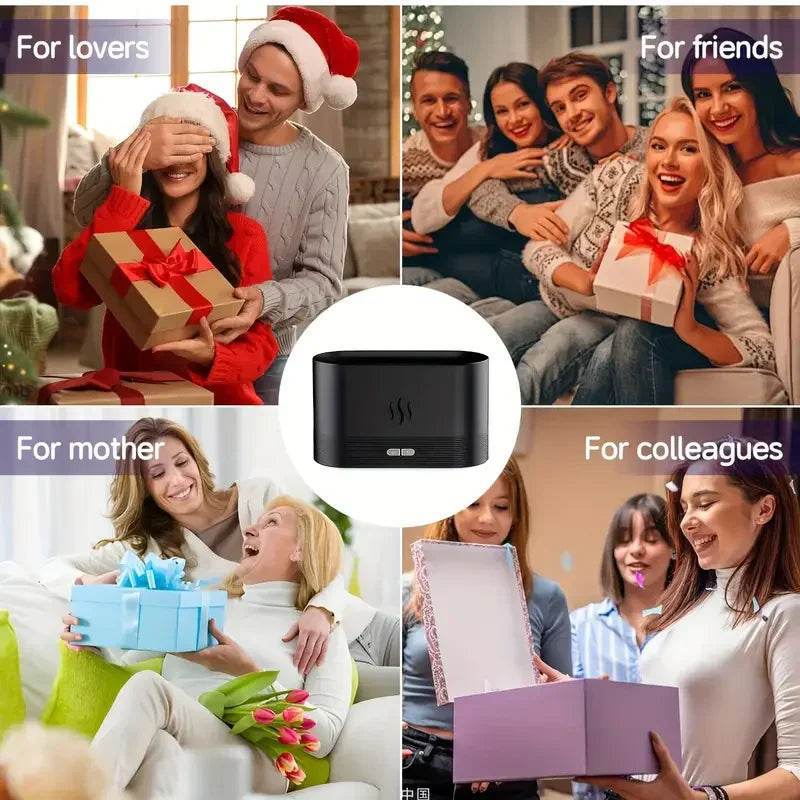 Simulated Flame Aroma Diffuser & Ultrasonic Cool Mist Maker - CartRare