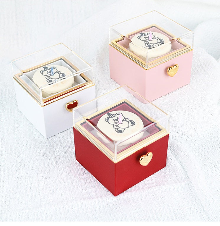 Cute bear-themed candles in gift boxes, perfect for home decor or unique gifts