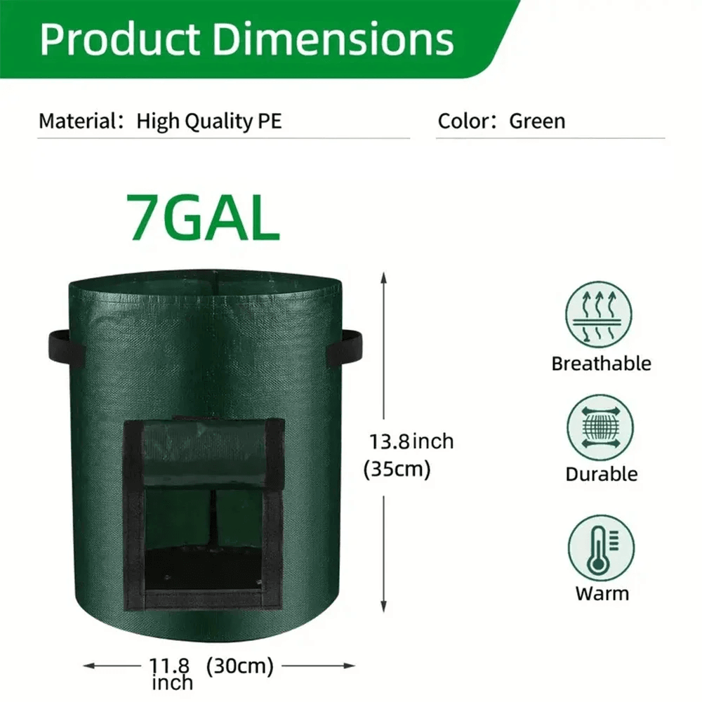 5 PCS Vegetable Grow Bag Planting Bags - CartRare