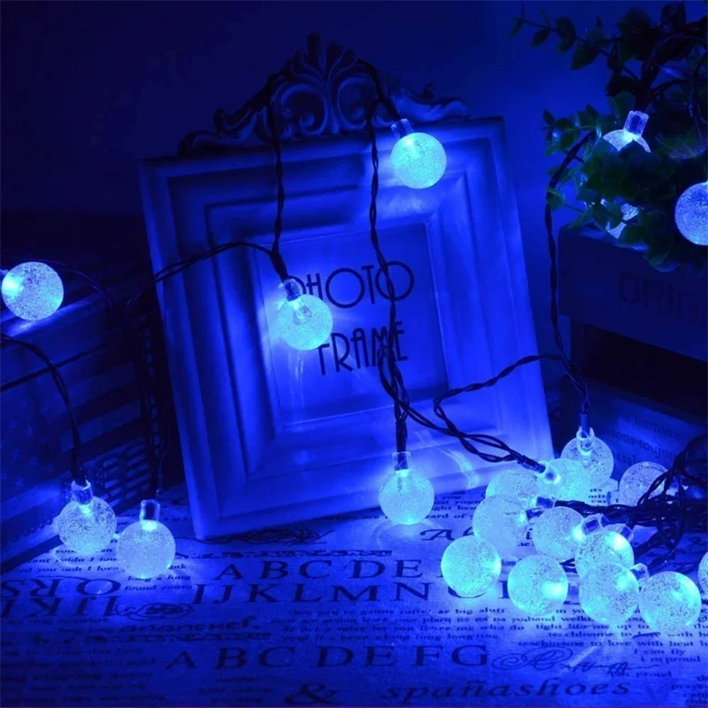 Solar Bubble Balls Lamp String Lights - CartRare