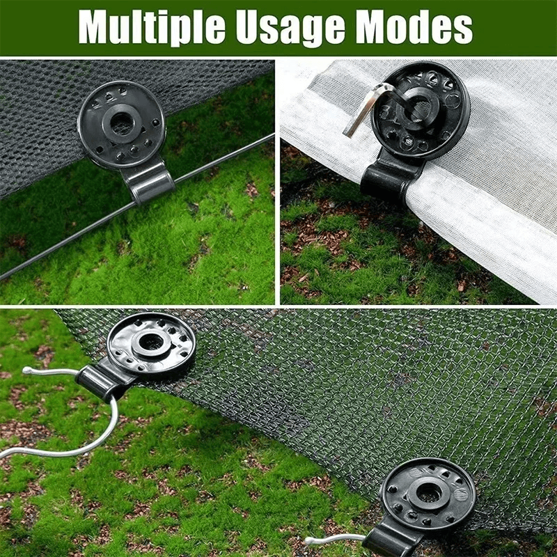 Durable Shade Cloth Clips For Gardens, Greenhouses & More - CartRare