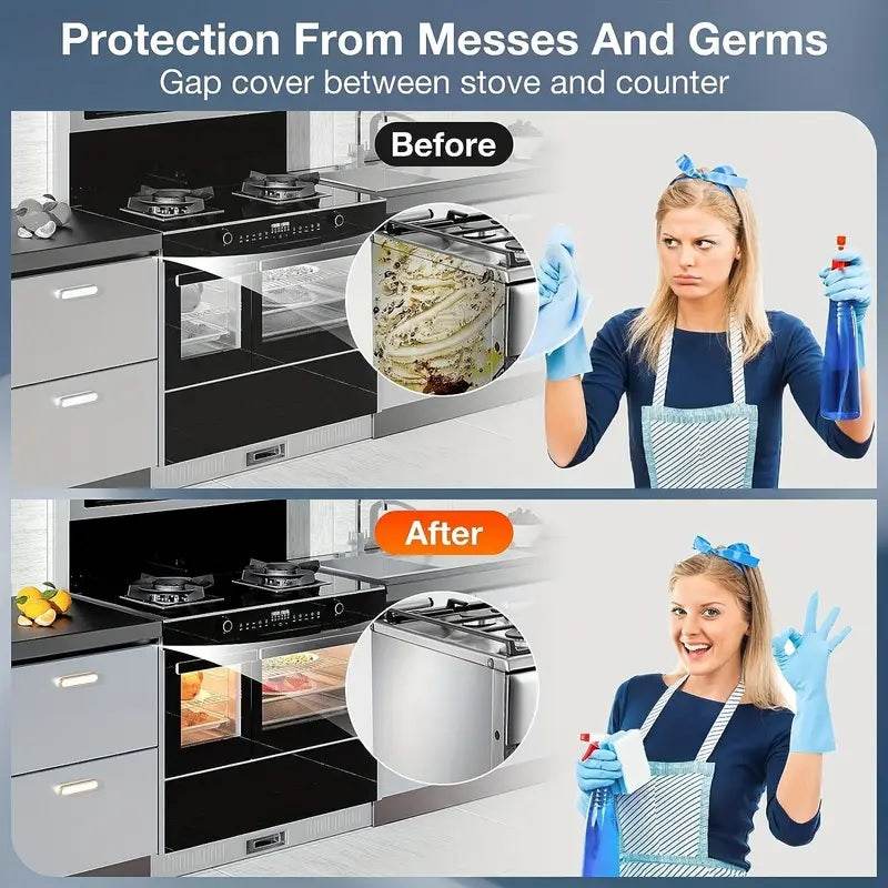 Silicone Gap Sealing Strip for Kitchen Stove and Counter Protection – Anti-Oil and Spill Proof - CartRare
