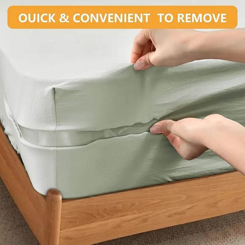 4pcs Invisible Non-Slip Bed Sheet Grippers – Secure Fasteners for Sheet Corners - CartRare