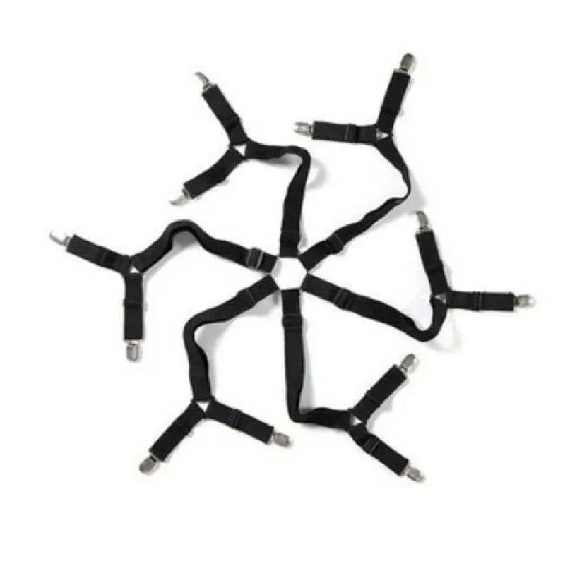 Non-Slip Bed Sheet Grippers With 12 Adjustable Elastic Clips for Mattress - CartRare