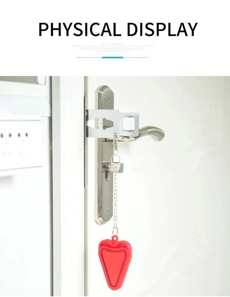Portable Door Lock Travel Lock Anti-Theft Hotel Lock - CartRare