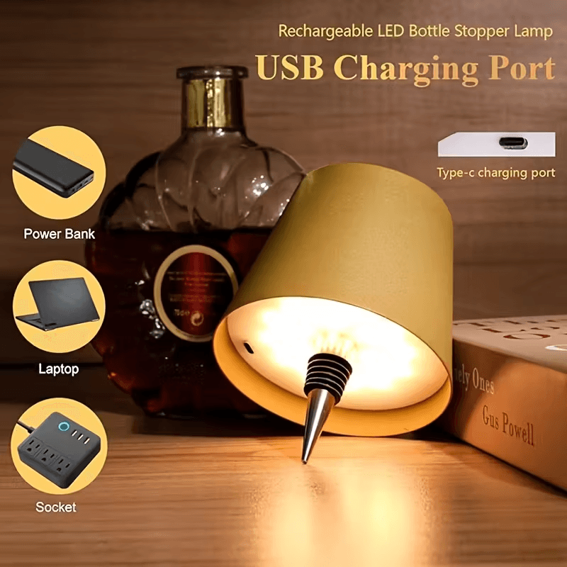 Incandescent Bulb PVC Bottle Night Lamp - CartRare