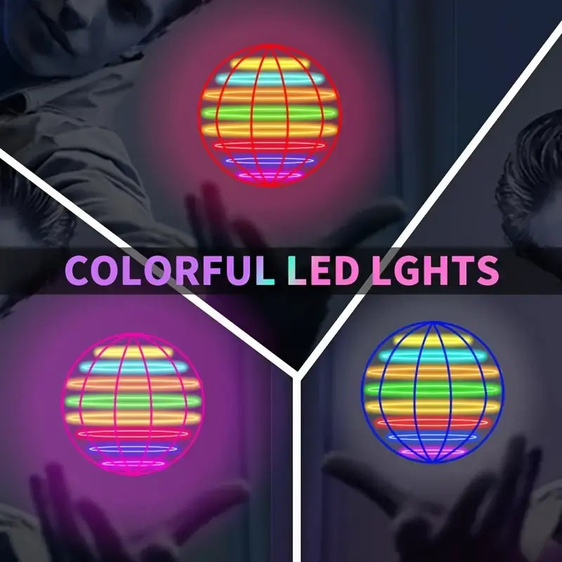LED Flying Spinner Ball Drone – Magic Hover Toy Gift for Kids - CartRare