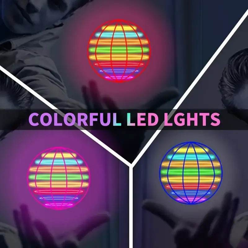 LED Flying Spinner Ball Drone – Magic Hover Toy Gift for Kids - CartRare