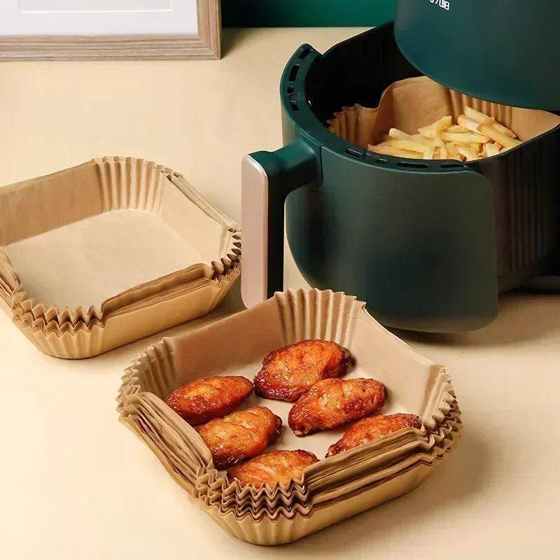 Air Fryer Paper Accessories Airfryer Baking Paper Disposable Liners, Non stick Parchment Aerogrill Paper for Convection Oven - CartRare