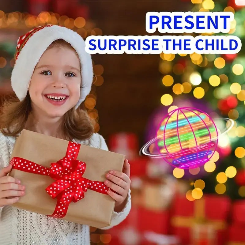 LED Flying Spinner Ball Drone – Magic Hover Toy Gift for Kids - CartRare