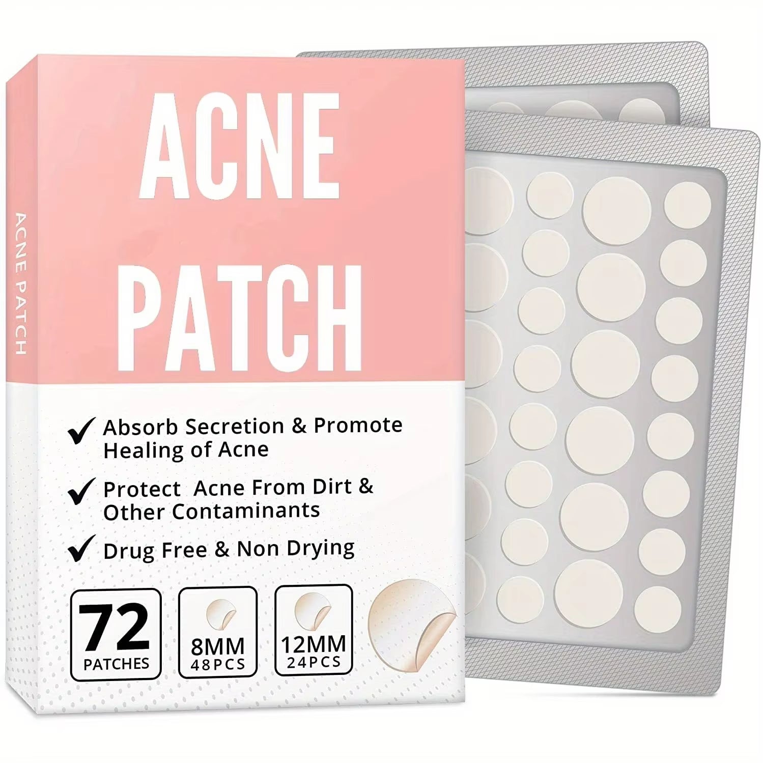 Acne Spot Healing Patches – Invisible Waterproof Stickers for Pimple Removal, Marks, and Scar Care - CartRare