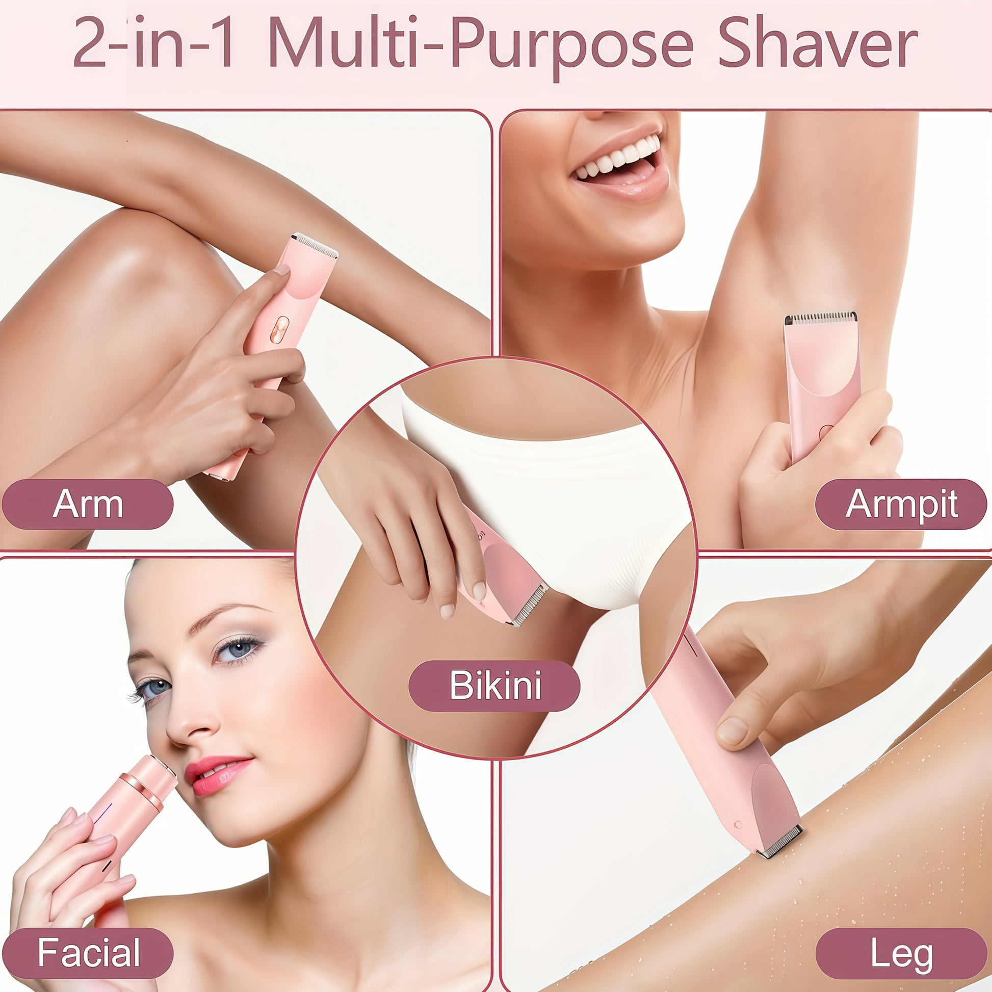 2-in-1 Bikini & Facial Trimmer for Women - CartRare