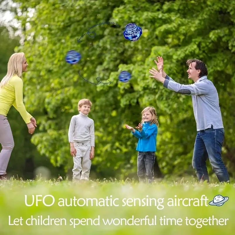 Flying Magic LED Spinner Ball – Rechargeable Drone Toy Gift for Kids - CartRare