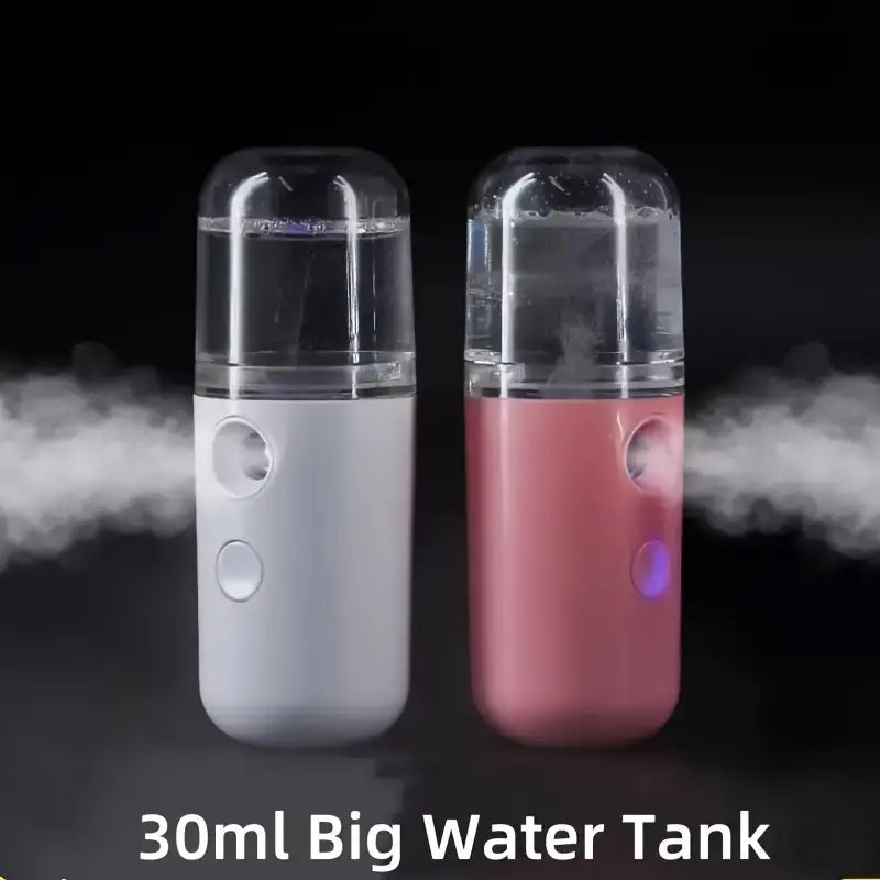 Nano Mist Facial Steamer – Portable 30ml Cool Mist Sprayer for Skin Hydration and Refreshing - CartRare