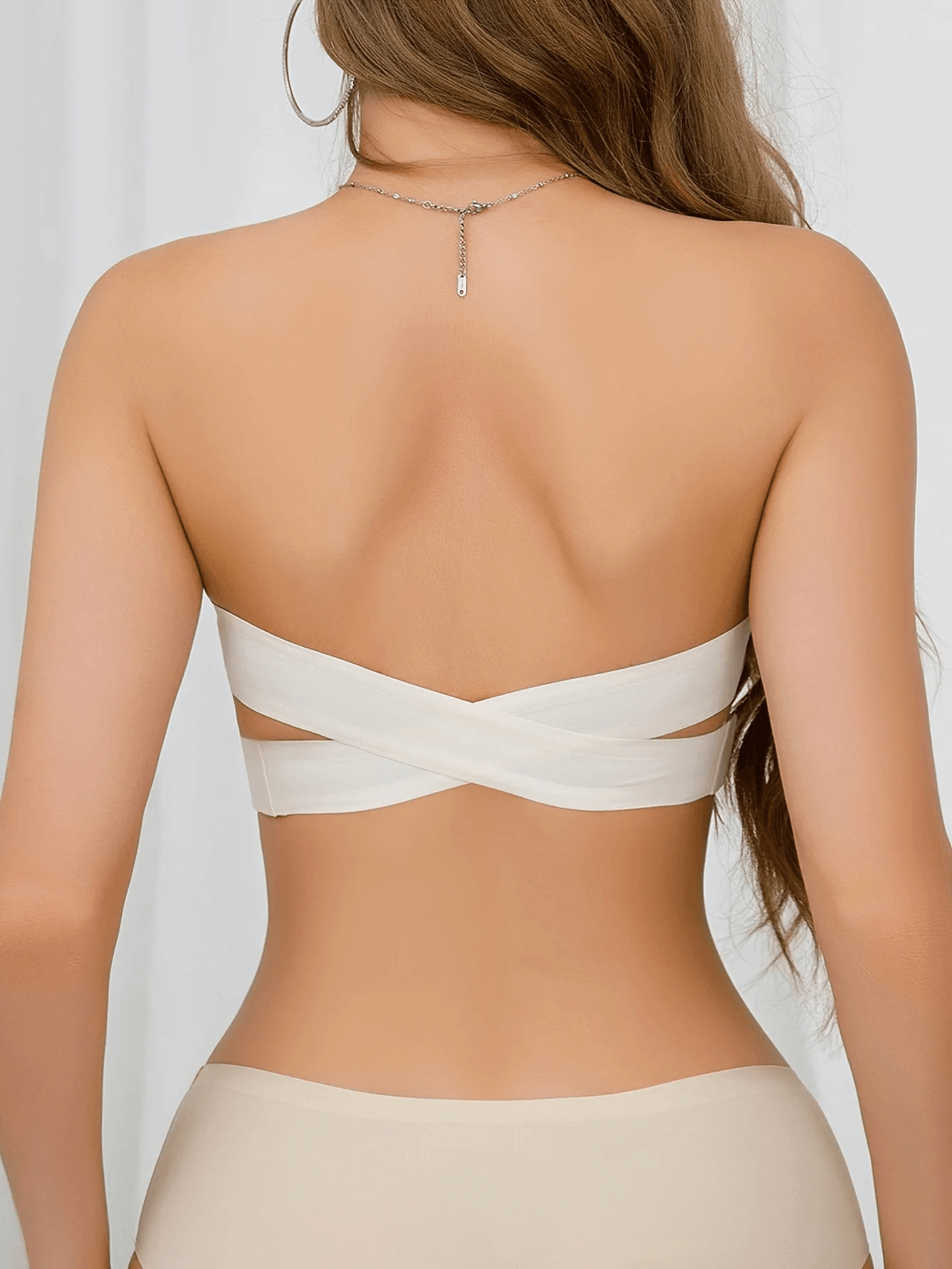 Seamless Ice Silk Strapless Bra Wire-Free & Padded - CartRare