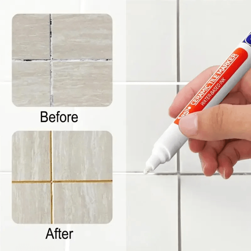 Waterproof Grout Filler Pen for Tile Repair – 1 PCS - CartRare