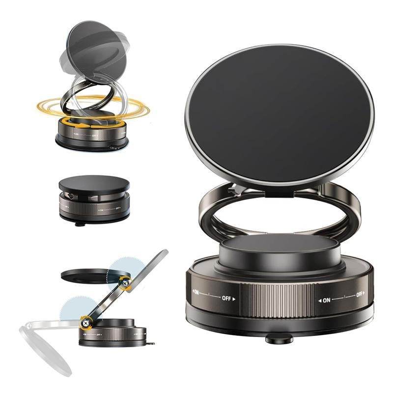 360° Magnetic Car Phone Mount with Foldable Adjustable Suction Design - CartRare