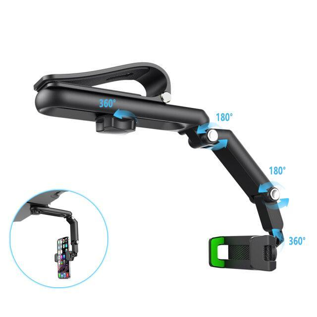 Universal Car Phone Mount for Sun Visor with 360° Rotation - CartRare