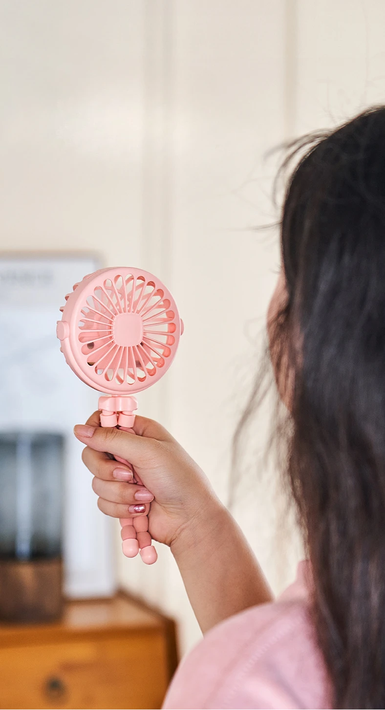 Mini Octopus Folding Fan – 5-in-1 Portable Silent Fan for Baby Stroller, Home & Travel - CartRare