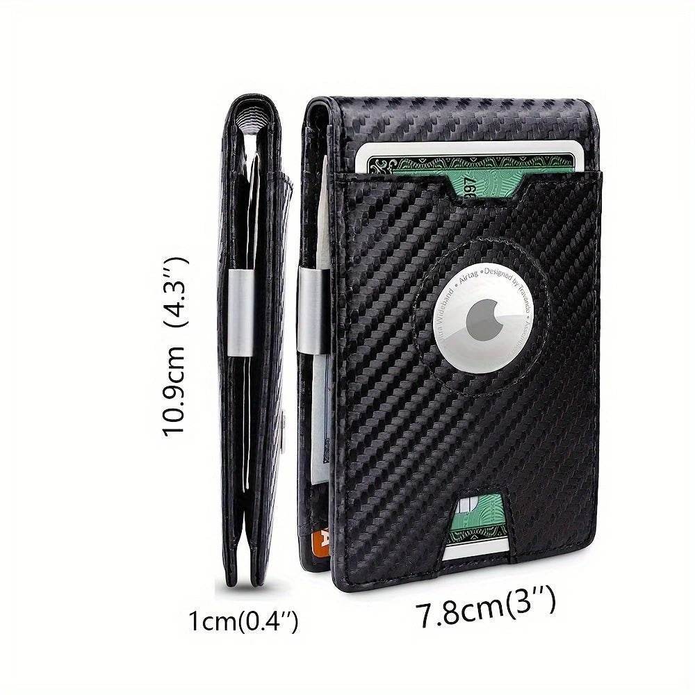 AirTag Slim Wallet with 11 Card Slots for Dad, Husband, Son – RFID Bifold Card Holder Father's Day Gift - CartRare