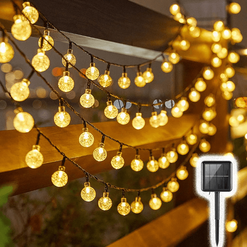 Solar Bubble Balls Lamp String Lights - CartRare