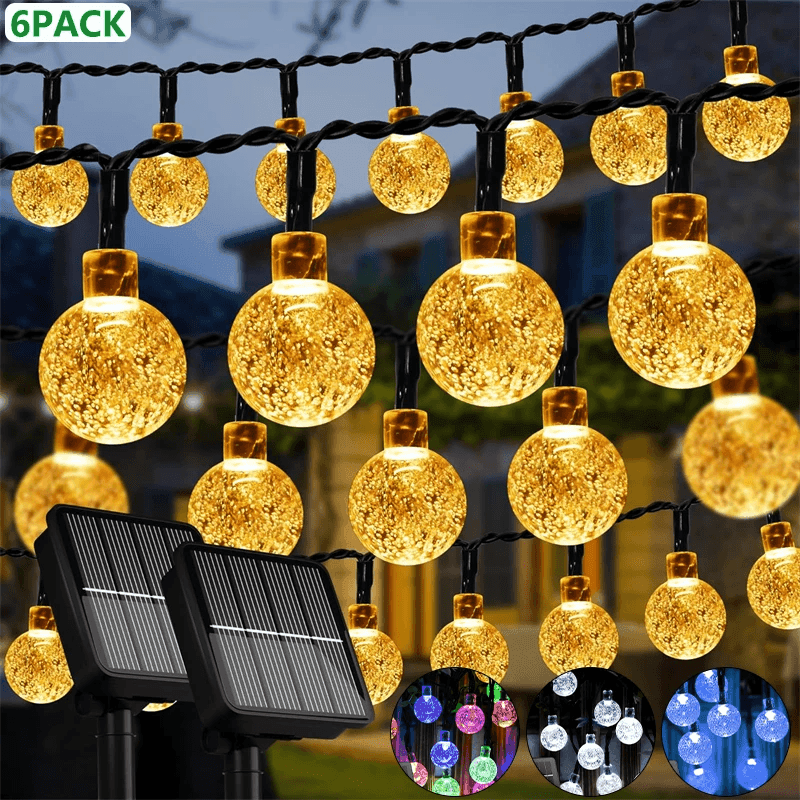 Solar Bubble Balls Lamp String Lights - CartRare