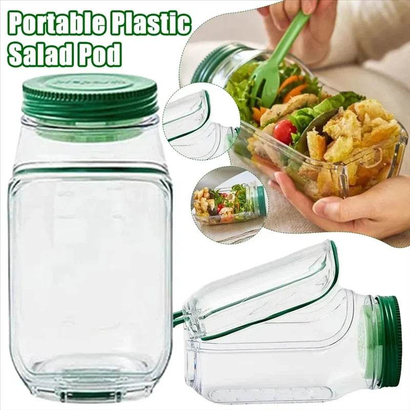 Leakproof Salad Pod Container – Portable Fresh Food & Fruit Storage Box - CartRare