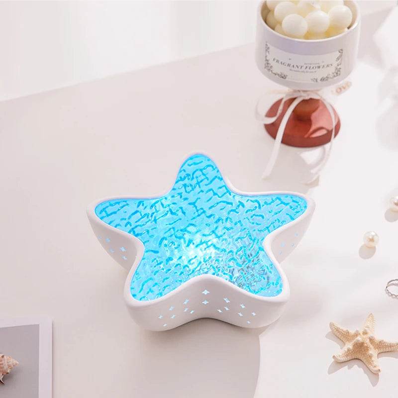 Starry Glow: Starfish LED Projector Lamp - CartRare