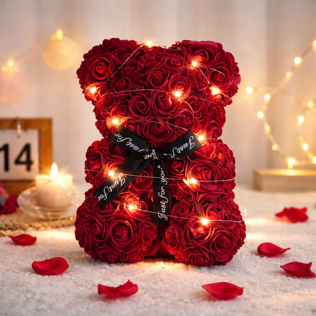 Luxury Eternal Rose Teddy Bear – Romantic Gift for Special Occasions