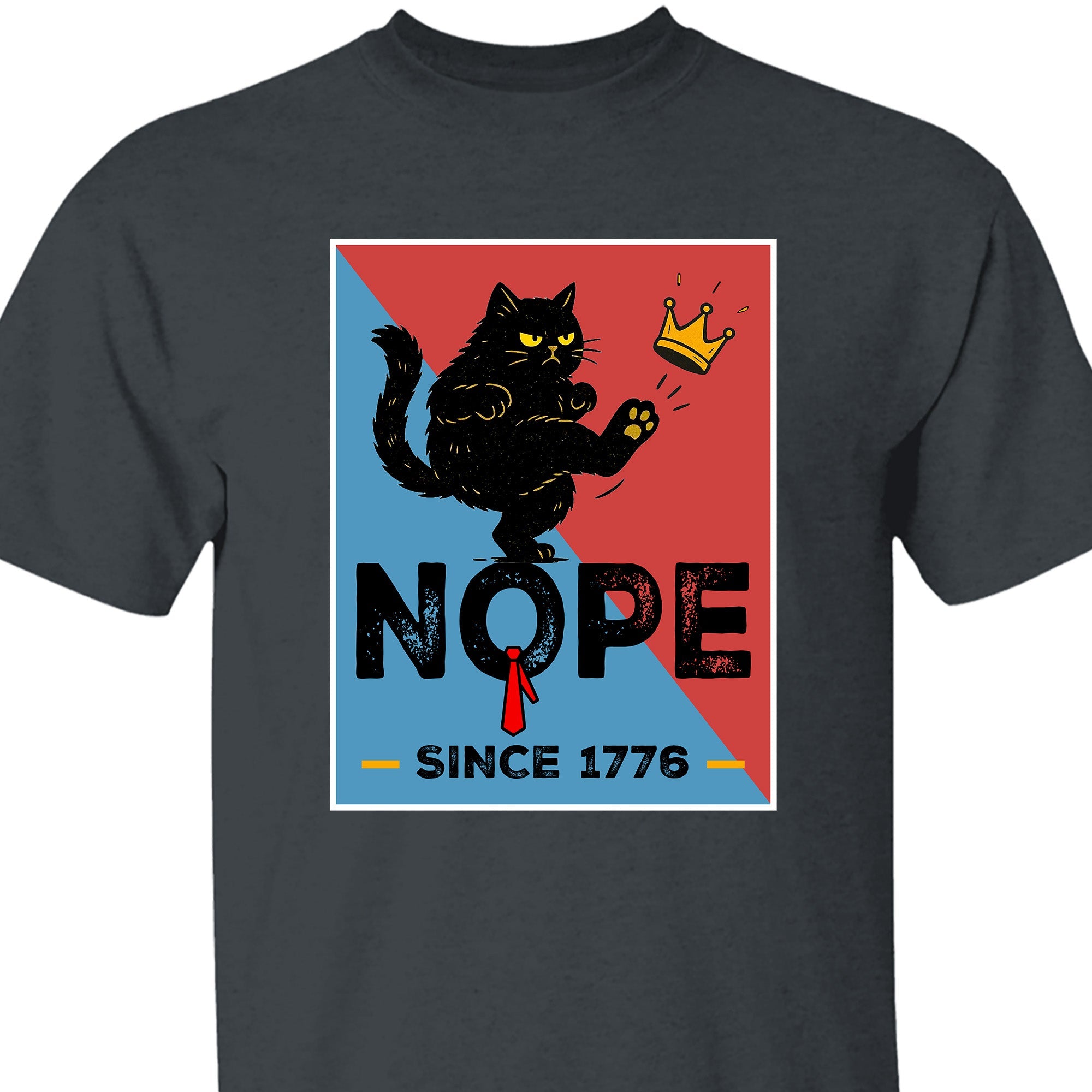 No Kings in America Black Cat Shirt, Anti-Trump Protest Shirt, Patriotic Democracy Shirt, No Kings in America, Not my President Shirt 682481