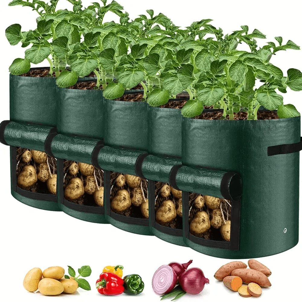 5 PCS Vegetable Grow Bag Planting Bags - CartRare