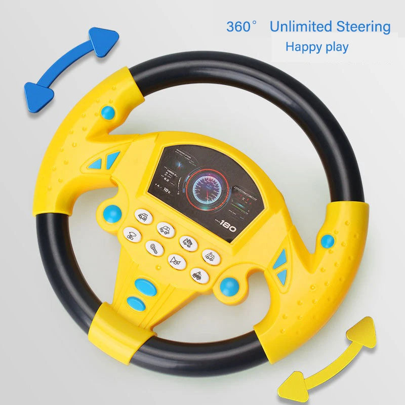 Interactive Kids Steering Wheel Toy – Music, Lights & Real Driving Experience