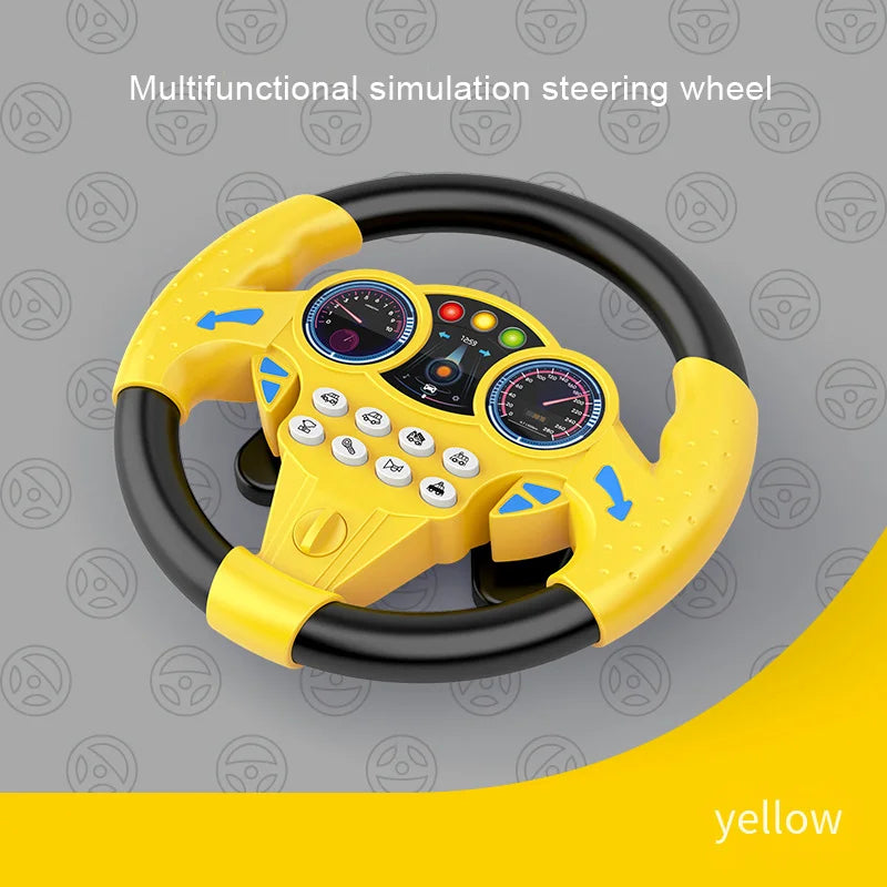 Interactive Kids Steering Wheel Toy – Music, Lights & Real Driving Experience