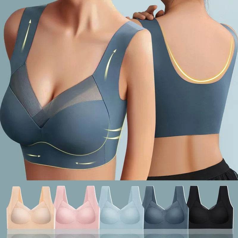Seamless Shockproof Sports Bra for Women Yoga & Fitness Bralette - CartRare