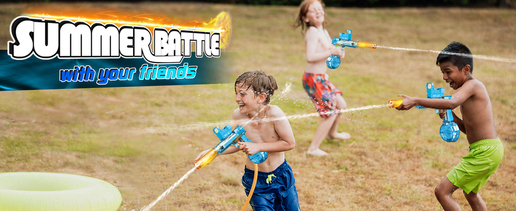 Desert Eagle Electric Water Gun with Silencer and Light High Speed, Long Range Squirt Gun for Kids & Adults - CartRare