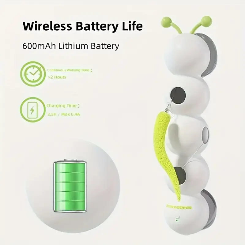 Wiggly Caterpillar Cat Toy – Automatic Motion for Endless Play!