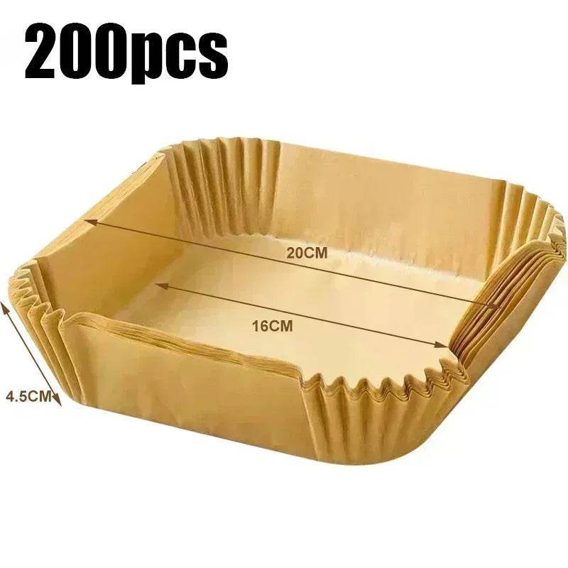 Air Fryer Paper Accessories Airfryer Baking Paper Disposable Liners, Non stick Parchment Aerogrill Paper for Convection Oven - CartRare