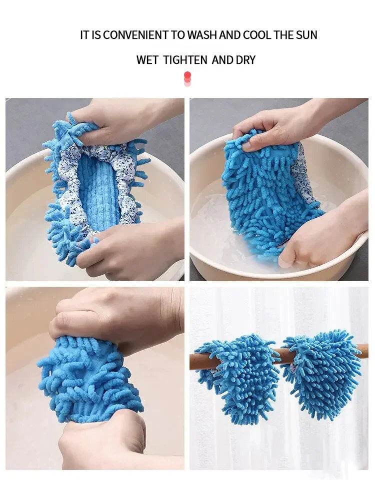 2 Pcs Mop Slippers Dust Cleaning Covers - CartRare