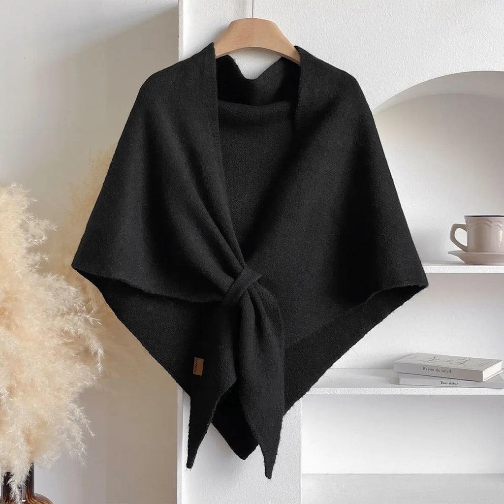 Women’s Elegant Solid Color Triangle Scarf and Casual Shawl