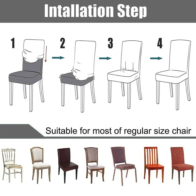 Elastic Dining Room Chair Cover - CartRare