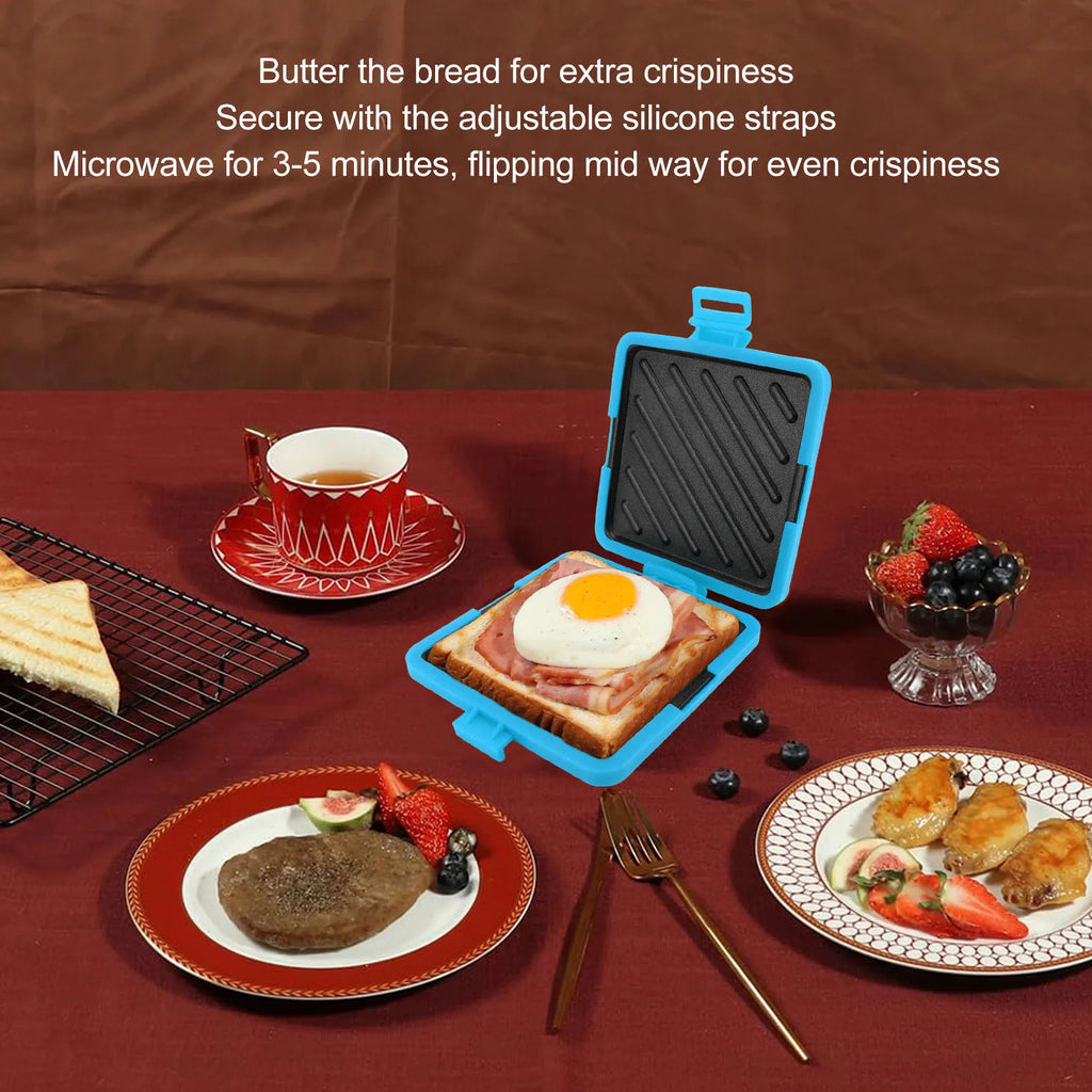 Quick & Crispy Toastie Maker – No Grill, No Mess, Just Microwave!