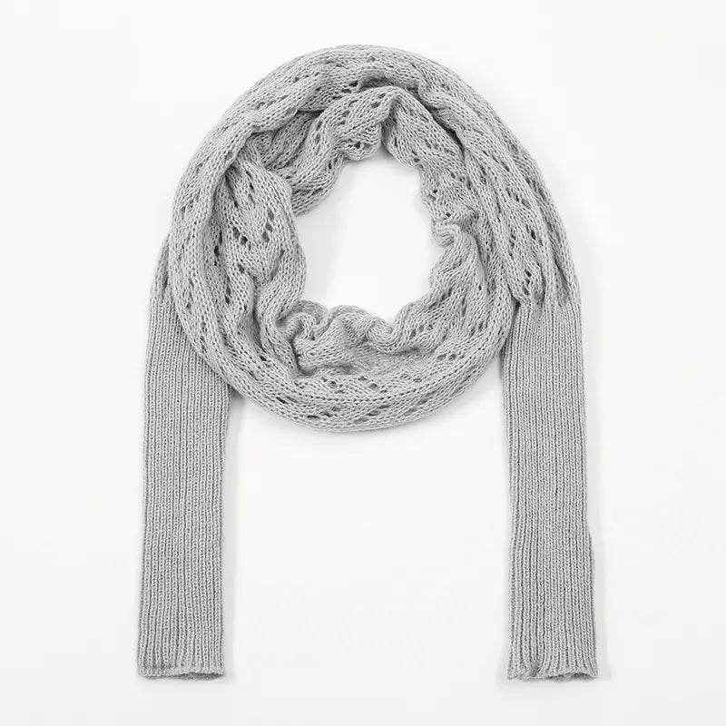 Bohemian Braided Crochet Sweater Scarf with Sleeves for Women - CartRare