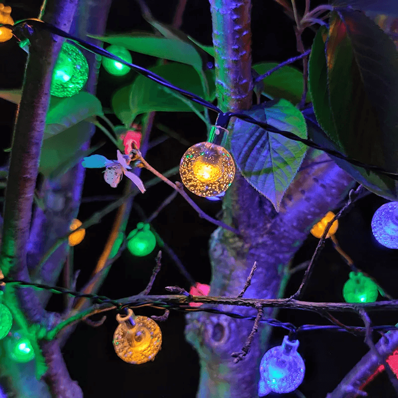 Solar Bubble Balls Lamp String Lights - CartRare